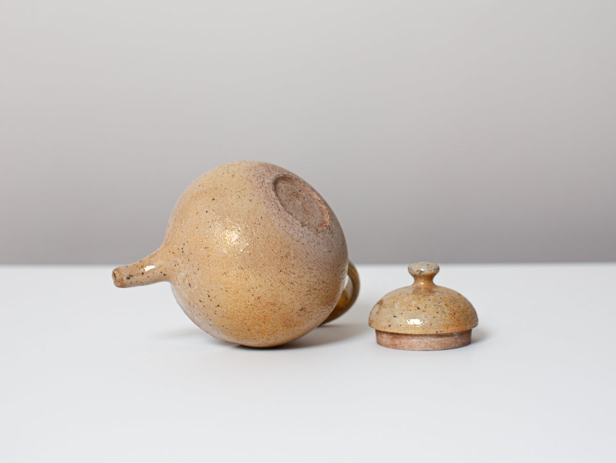 Atago. Wood-fired pear-shaped teapot.