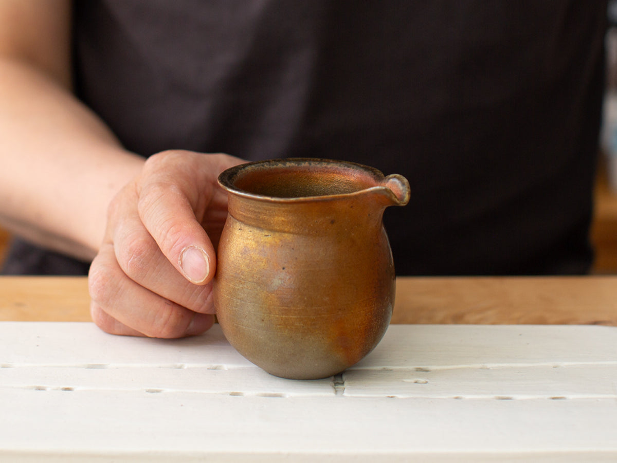 Fifth Server. Wood-fired tea pourer for gongfu cha tea service.
