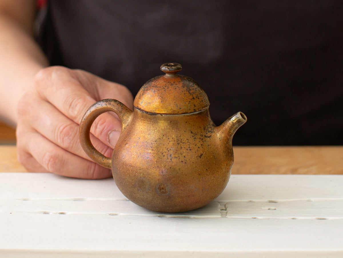 Starkrimson. Wood-fired teapot.