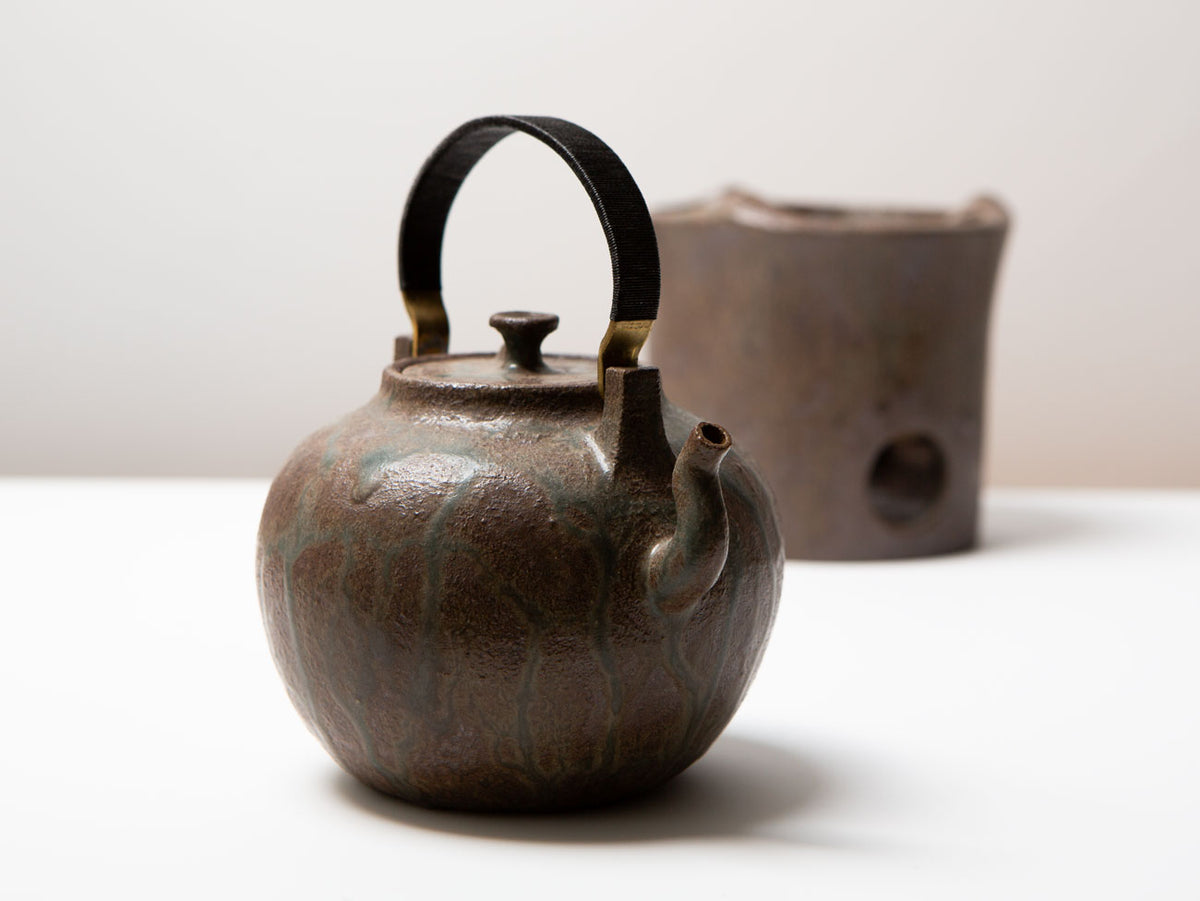 Pear Ash Kettle & Brazier, Wang Wen De.