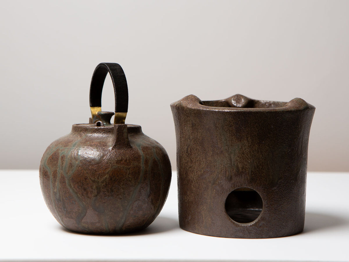 Pear Ash Kettle & Brazier, Wang Wen De.