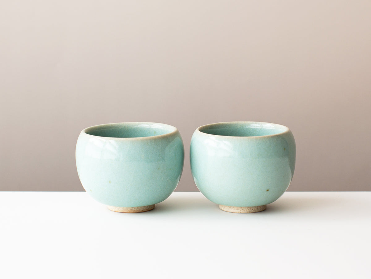 A Pair of Song Studio Cups in Celadon