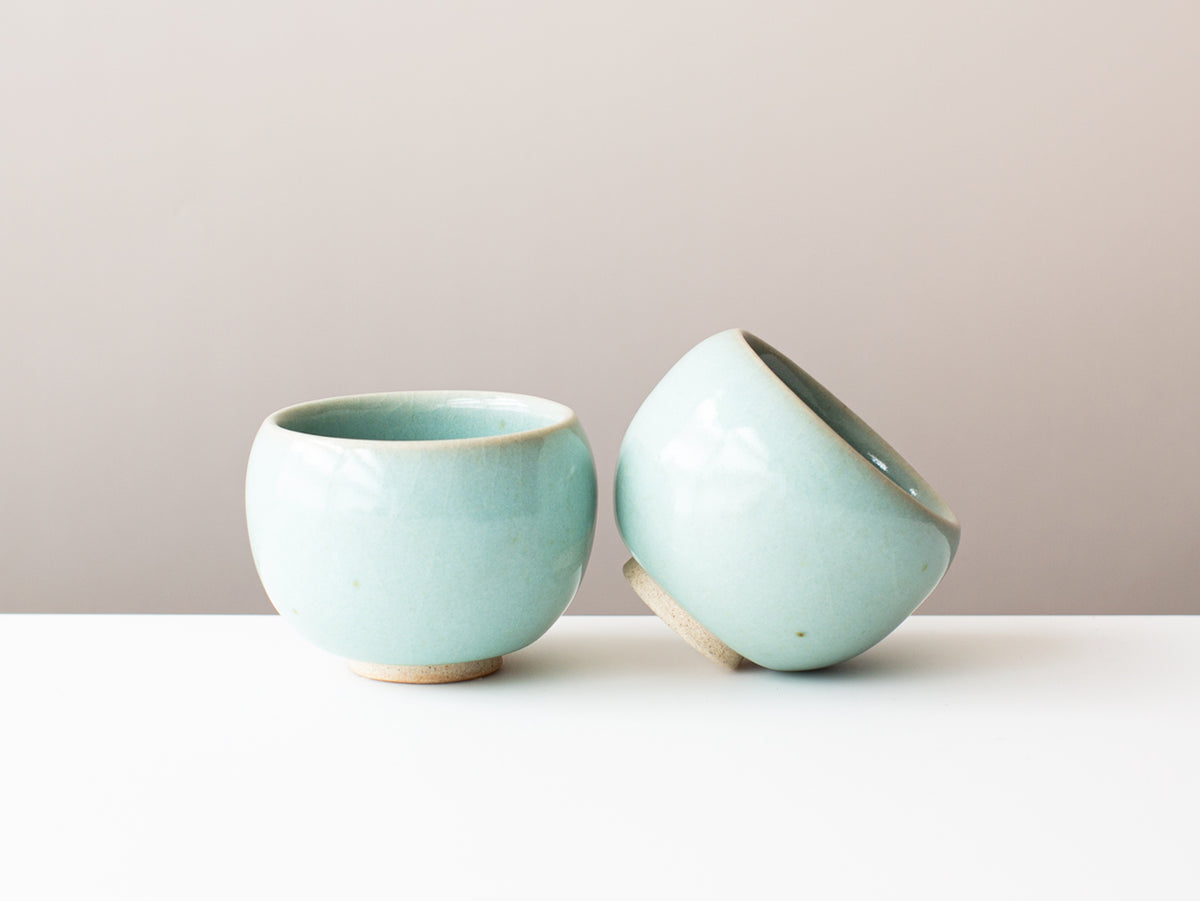 A Pair of Song Studio Cups in Celadon