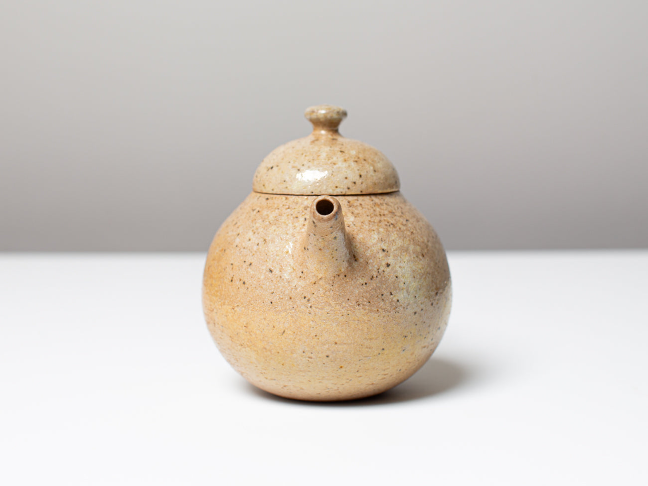 Atago. Wood-fired pear-shaped teapot.