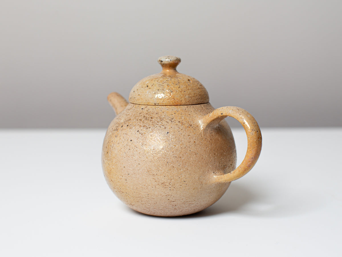 Atago. Wood-fired pear-shaped teapot.