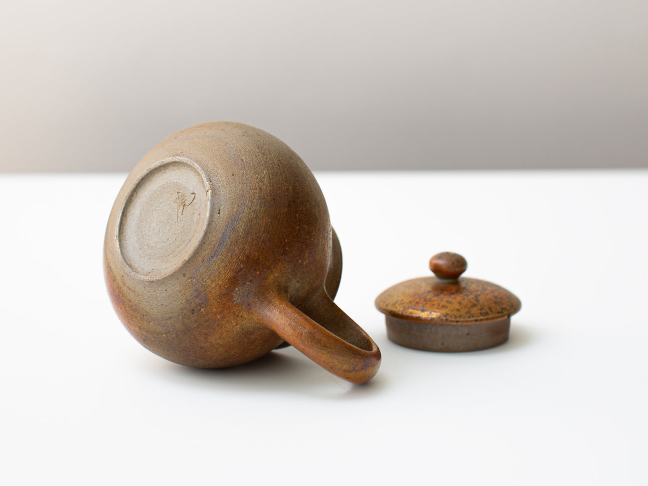 Comice. Wood-fired pear shaped teapot.