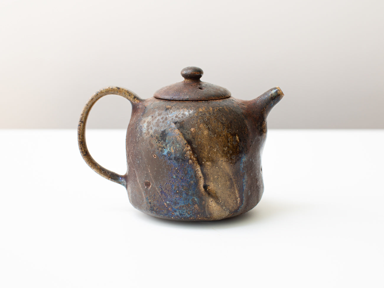 Dark Bell, wood-fired teapot.