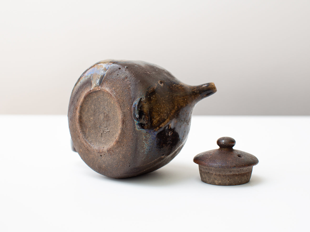 Dark Bell, wood-fired teapot.