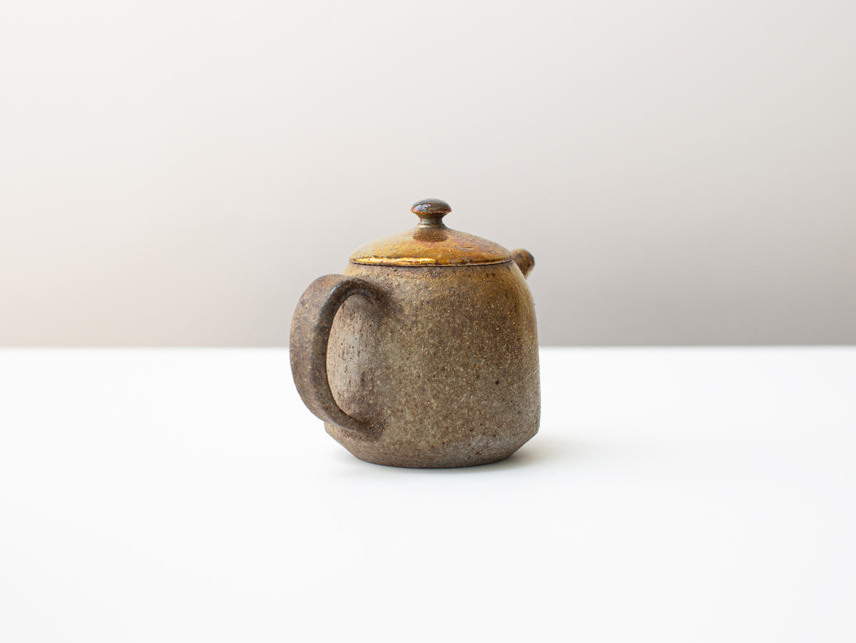 Doric, wood-fired teapot.