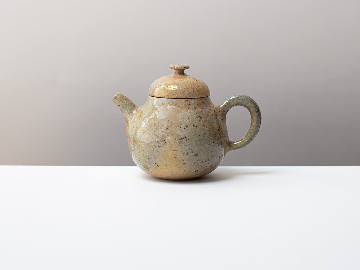 Three Pears. Wood-fired pear-shaped teapot.